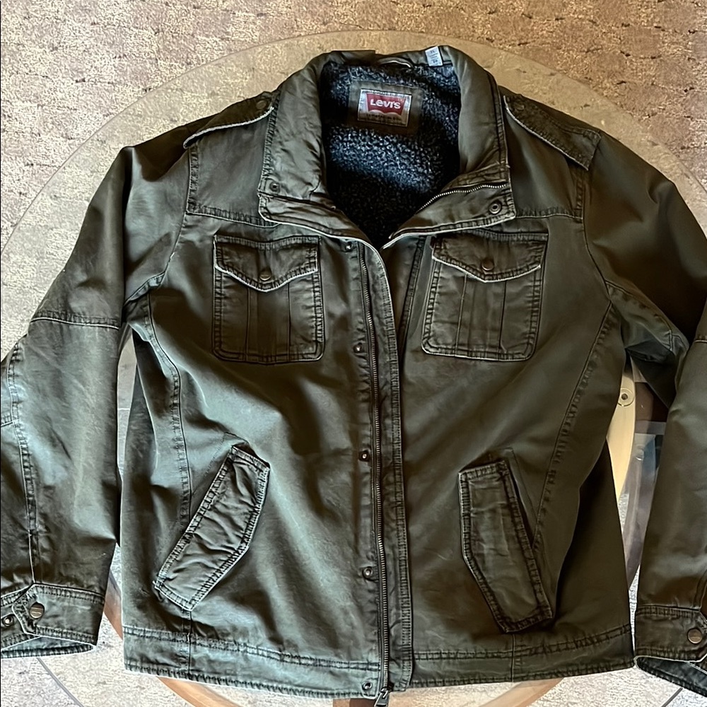 Levi's Men's Olive Military Jacket